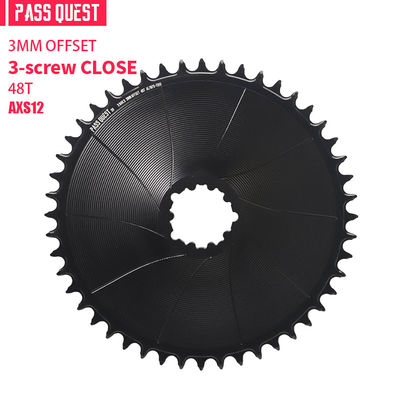SRAM GXP/DUB ( 3mm offset) GRAVEL/ROAD Narrow Wide Chainring 40-56T AXS