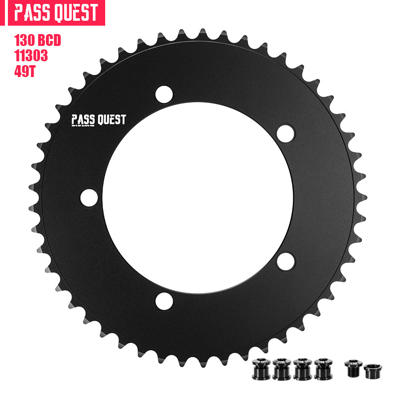 130 BCD (5-bolt AERO) Round Track Chainring Fixed Gear