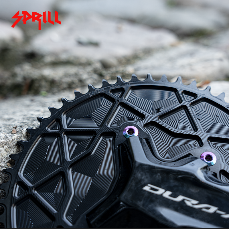 PASS QUEST fully enclosed positive and negative gears for TT riders. Thickest part 5mm. Suitable forR8100/ R9200, 54T-66T.