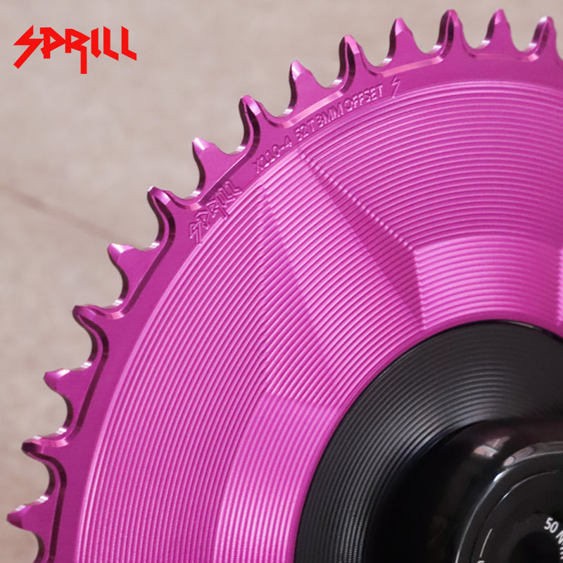 PASS QUEST SPRILL X110BCD-3S 3mm offset (4-bolt AERO) Round Narrow Wide Chainring