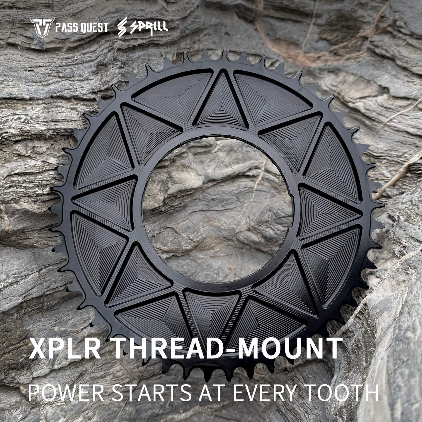 PASS QUEST Direct-Mount Threaded Chainring for SRAM XPLR AXS (12/13-Speed) – Narrow-Wide Profile (30-62T)