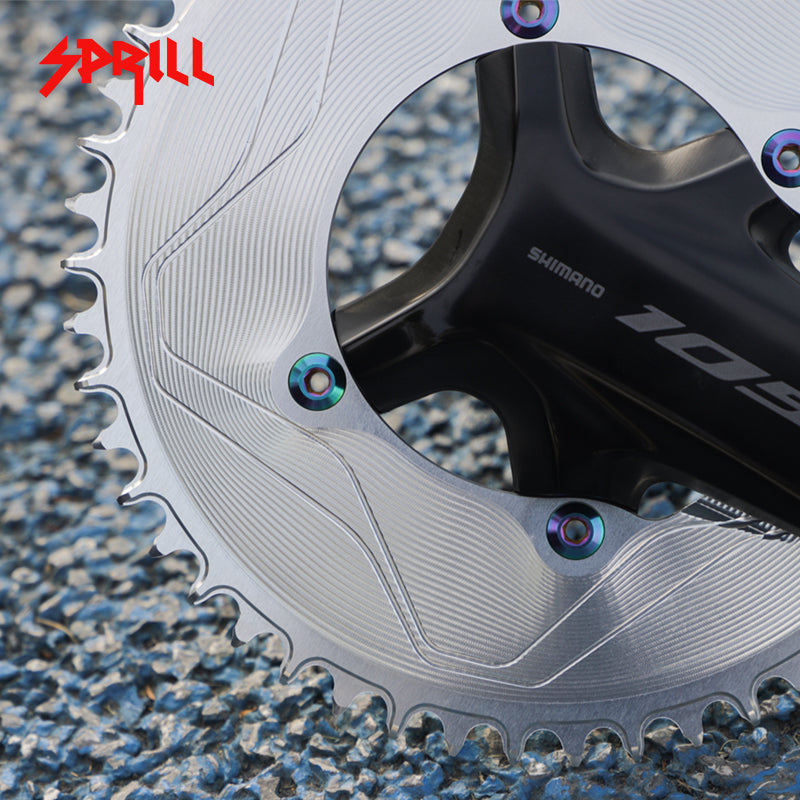 PASS QUEST SPRILL R9200 R8100 R7100 3mm offset (4-bolt AERO) Round Narrow Wide Chainring