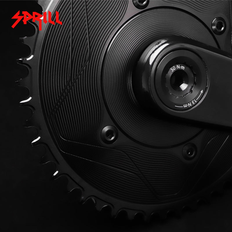 PASS QUEST SPRILL X110BCD 3mm offset AXS (4-bolt AERO) Round Narrow Wide Chainring