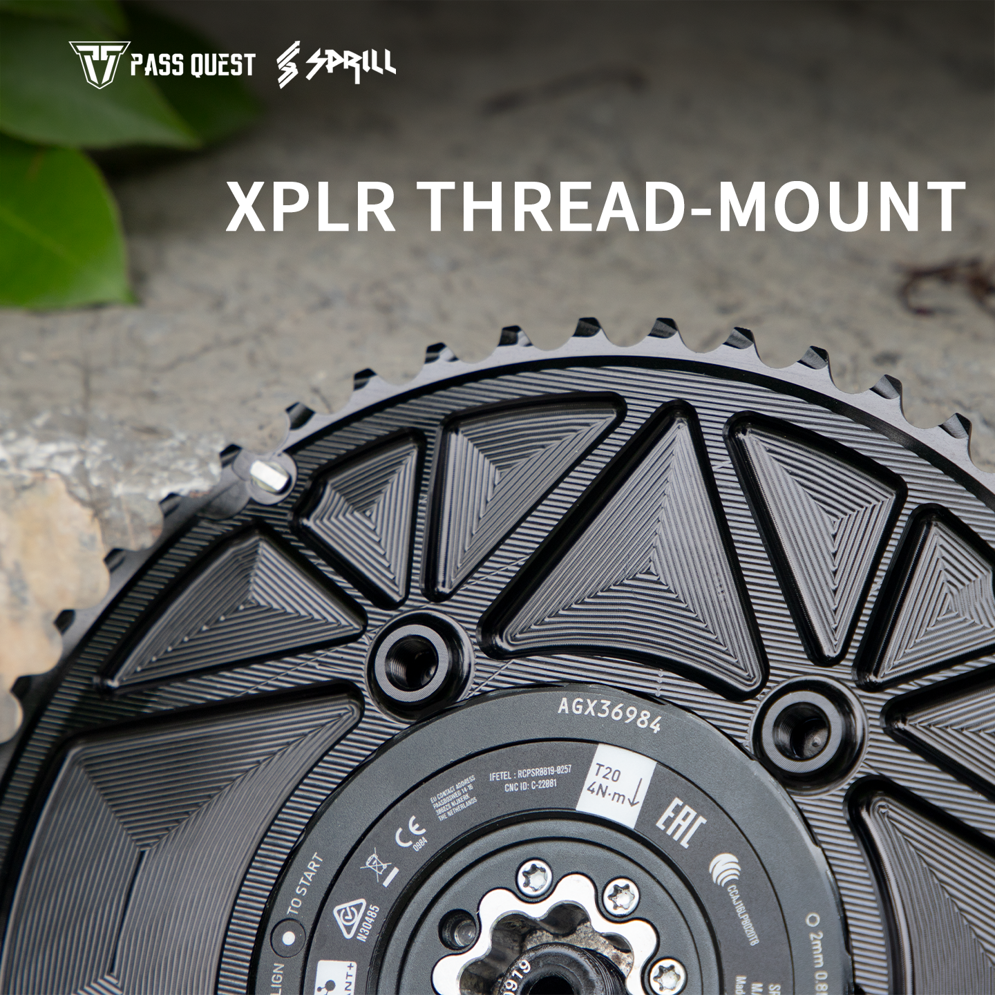 PASS QUEST 2X XPLR thread-mount AXS 12/13s Chianrings