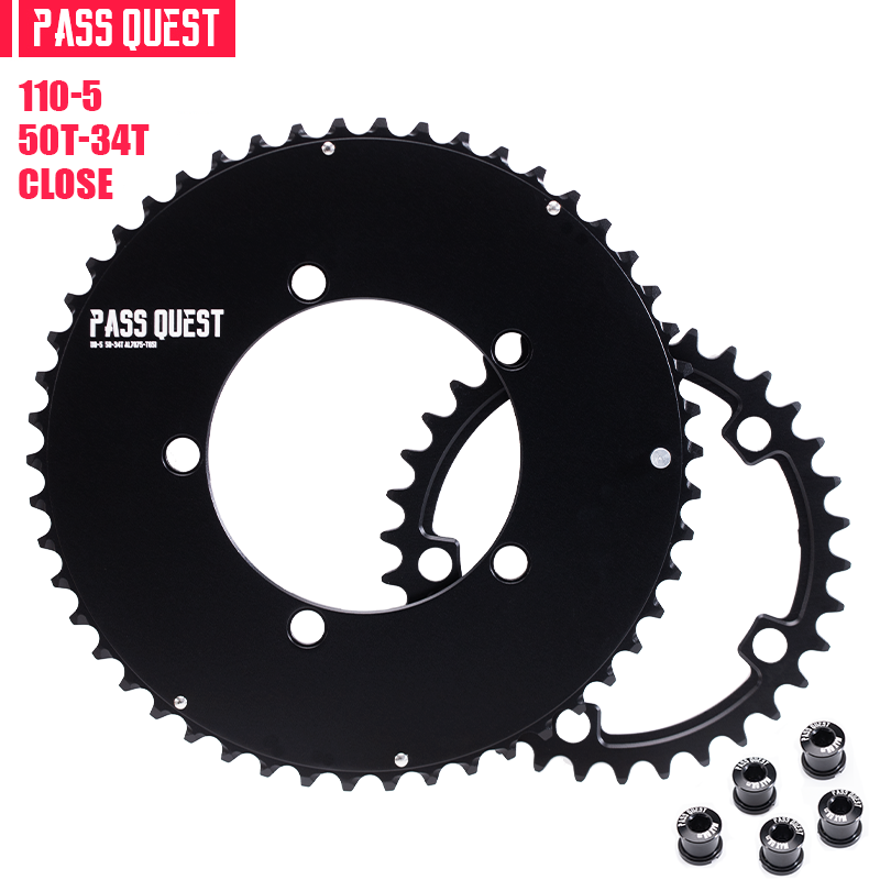 110BCD (5-bolt AERO) 2X Sprocket Round Road Bike Foldable Bicycle 11/11-12 speed Gravel bike