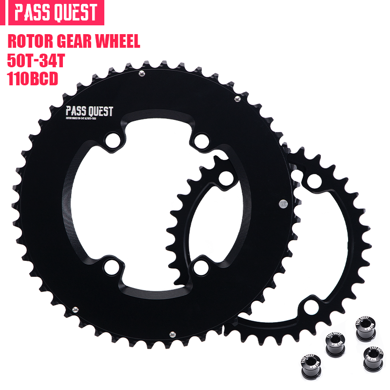 ROTOR 110BCD 2X Sprocket AERO crankshaft set Road bike Gravel bike