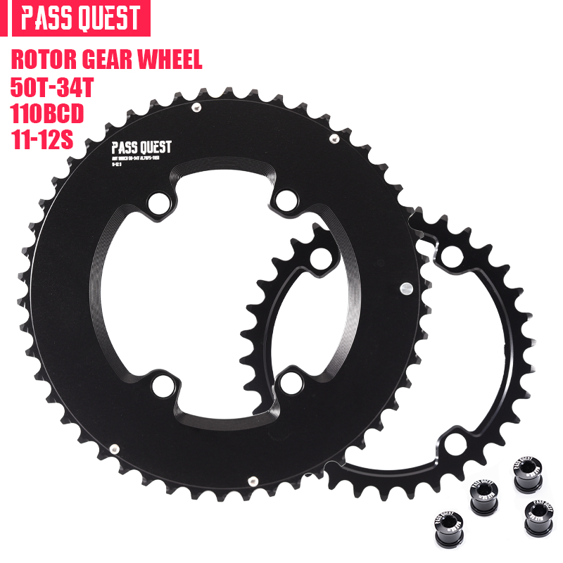 ROTOR 110BCD 2X Sprocket AERO crankshaft set Road bike Gravel bike