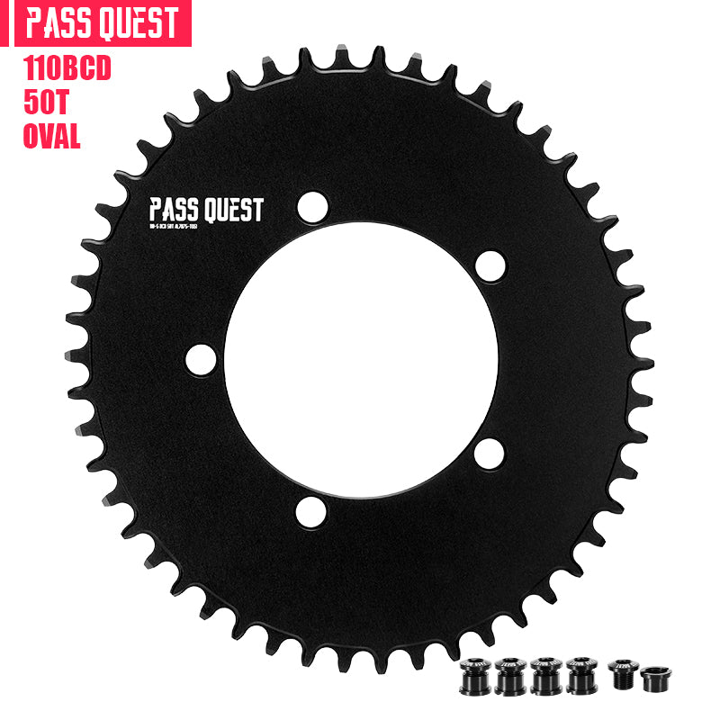110BCD (5-bolt AERO) Oval Road Bike Fold Bike Narrow Wide Chainring