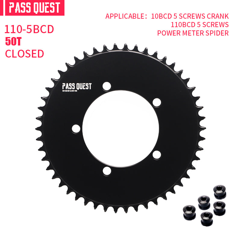 110BCD (5-bolt AERO)Round Road Bike Foldable Bicycle Narrow Wide Chainring