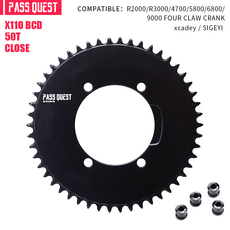 SHIMANO X110BCD (4-bolt AERO)  Round Narrow Wide Chainring