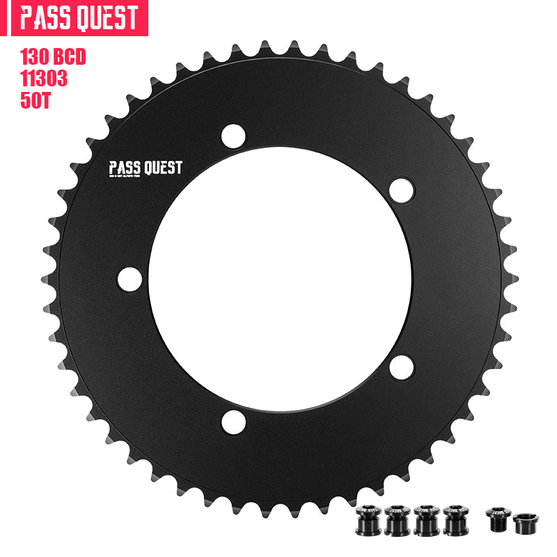 130 BCD (5-bolt AERO) Round Track Chainring Fixed Gear
