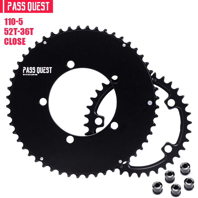 110BCD (5-bolt AERO) 2X Sprocket Round Road Bike Foldable Bicycle 11/11-12 speed Gravel bike