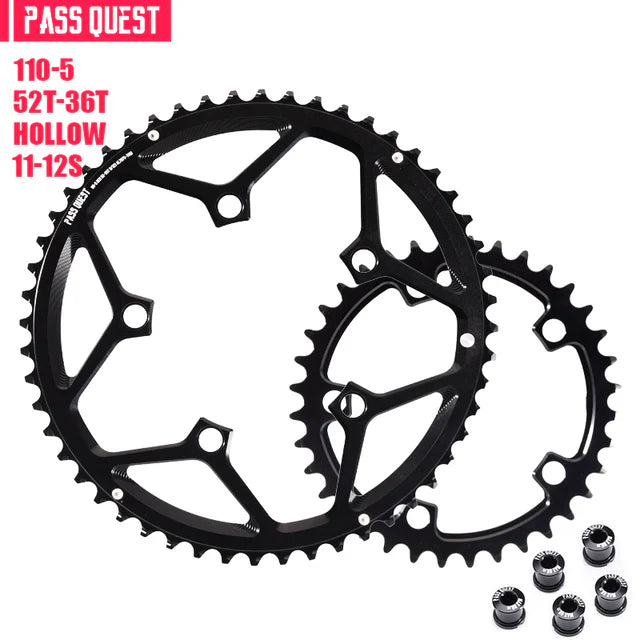 110BCD (5-bolt AERO) 2X Sprocket Round Road Bike Foldable Bicycle 11/11-12 speed Gravel bike