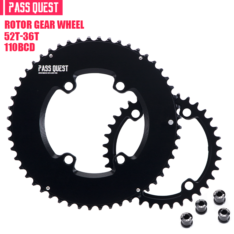 ROTOR 110BCD 2X Sprocket AERO crankshaft set Road bike Gravel bike