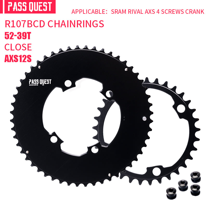 SRAM RIVAL 107BCD 2X Sprocket AERO Road bike Gravel bike