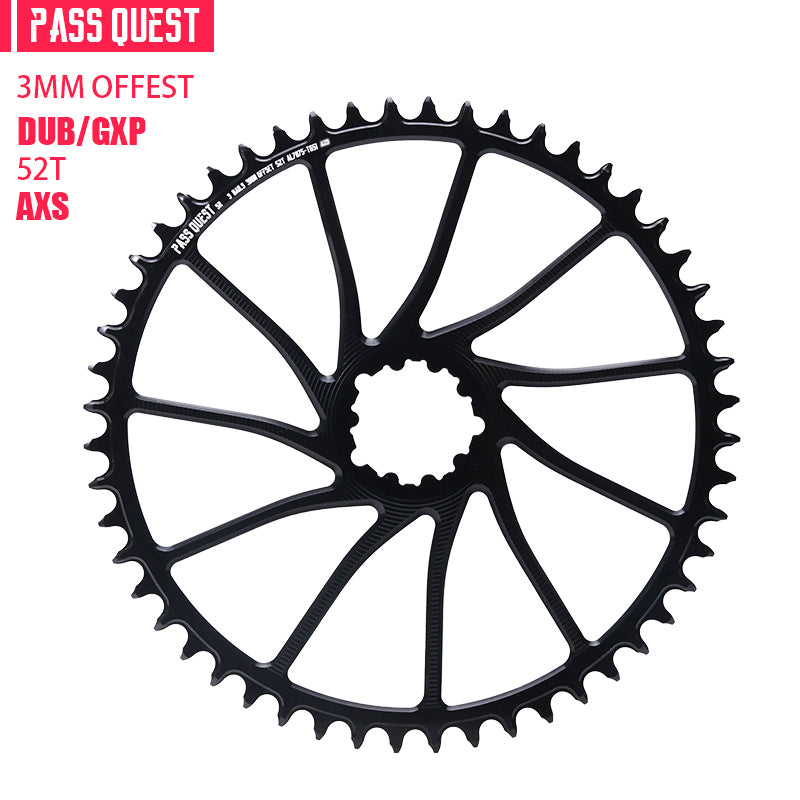 SRAM GXP/DUB ( 3mm offset)AXS GRAVEL/ROAD Narrow Wide Chainring 40-54T