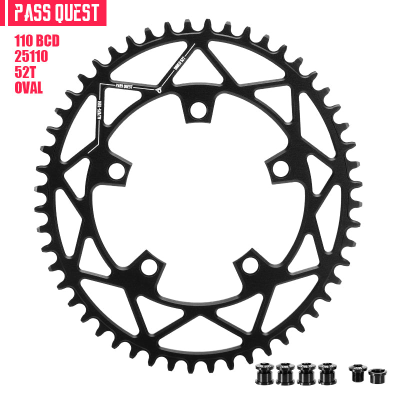 110BCD (5-bolt Oval) Road Bike Narrow Wide Chainring