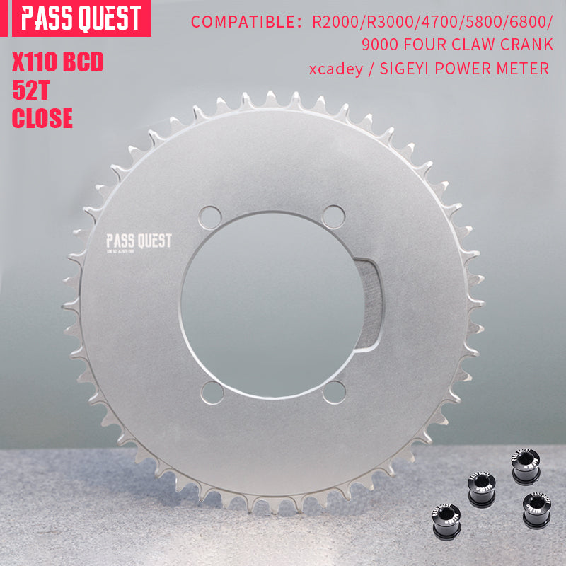 SHIMANO X110BCD (4-bolt AERO)  Round Narrow Wide Chainring