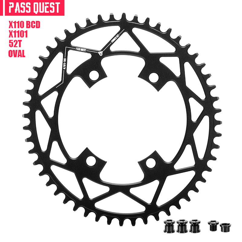 SHIMANO X110 BCD (4-bolt) Oval narrow wide chainring