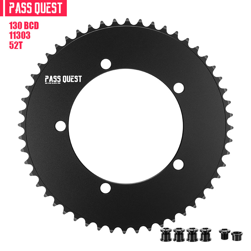 130 BCD (5-bolt AERO) Round Track Chainring Fixed Gear