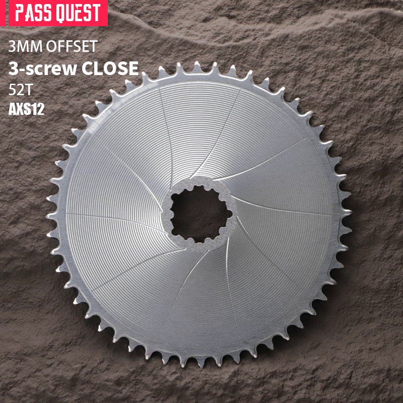 SRAM GXP/DUB ( 3mm offset) GRAVEL/ROAD Narrow Wide Chainring 40-56T AXS