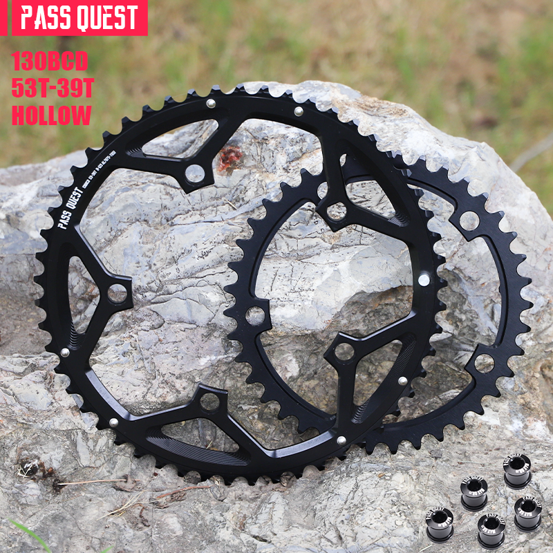 130BCD (5-bolt HOLLOW) 2X Sprocket Round Road Bike Foldable Bicycle 11-12 speed Gravel bike
