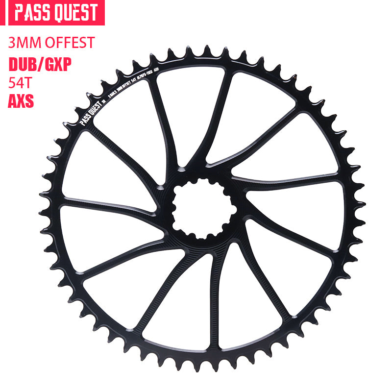 SRAM GXP/DUB ( 3mm offset)AXS GRAVEL/ROAD Narrow Wide Chainring 40-54T