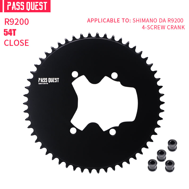 SHIMANO 110BCD R9200 R8100  (4-bolt AERO) Completely closed Round Narrow Wide Chainring