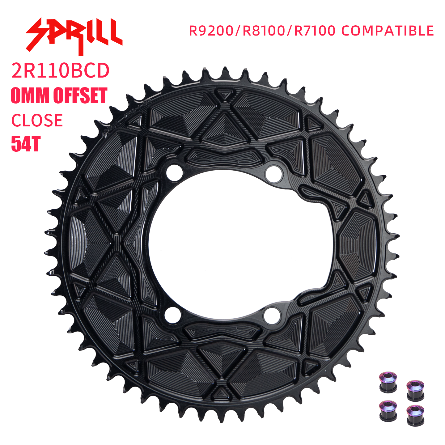 SHIMANO R9200 R8100 R7100 110BCD High strength AERO Narrow Wide Chainring 54-66T