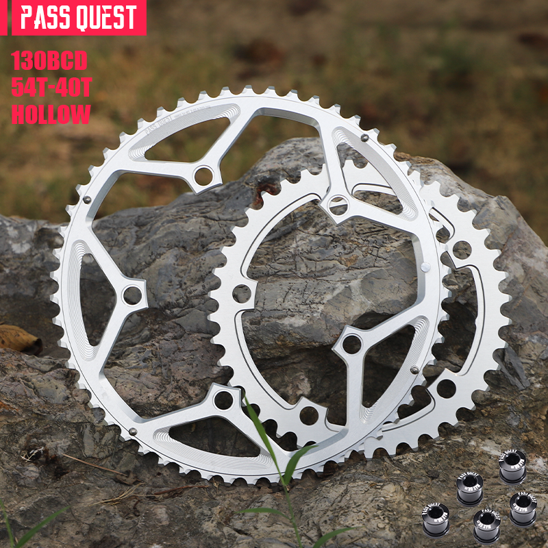 130BCD (5-bolt HOLLOW) 2X Sprocket Round Road Bike Foldable Bicycle 11-12 speed Gravel bike