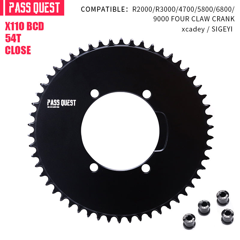 SHIMANO X110BCD (4-bolt AERO)  Round Narrow Wide Chainring