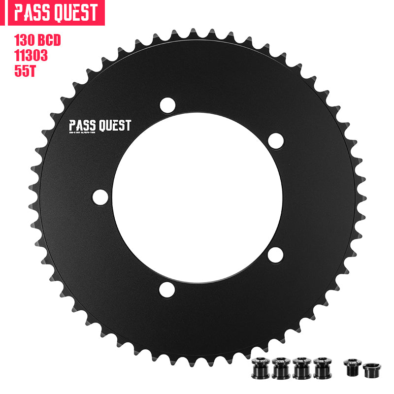 130 BCD (5-bolt AERO) Round Track Chainring Fixed Gear