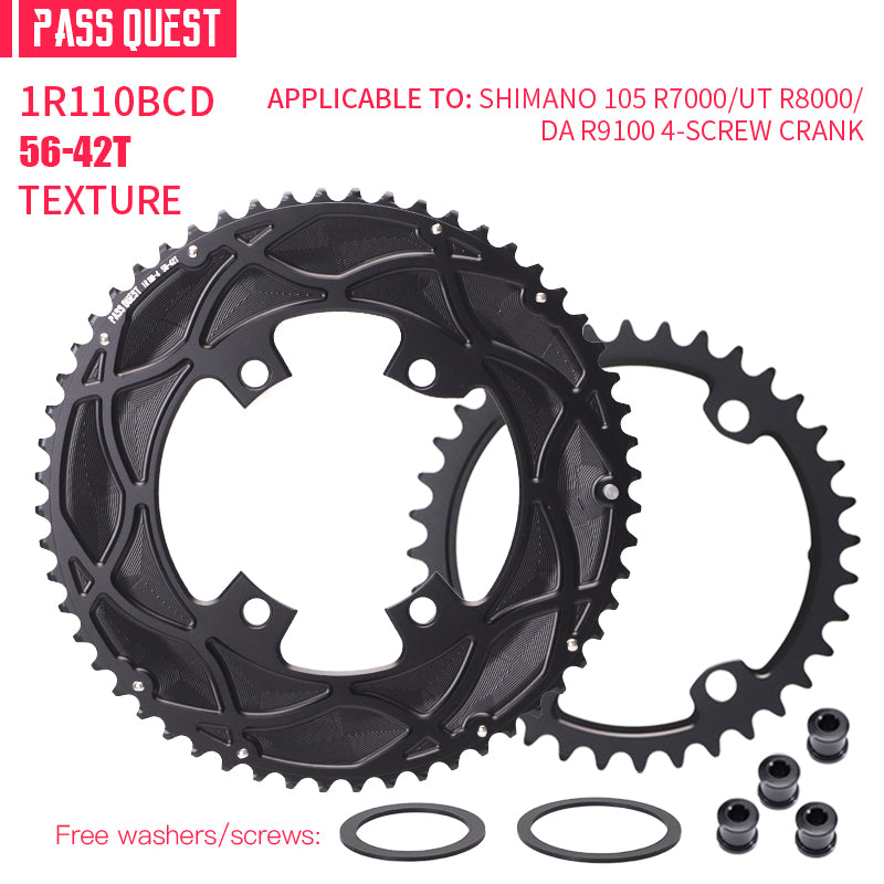 110BCD 2X R9100 R8000 R7000 Sprocket Crankshaft set Road bike Gravel bike 11-12S