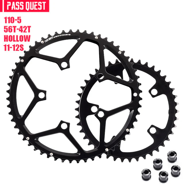 110BCD (5-bolt AERO) 2X Sprocket Round Road Bike Foldable Bicycle 11/11-12 speed Gravel bike