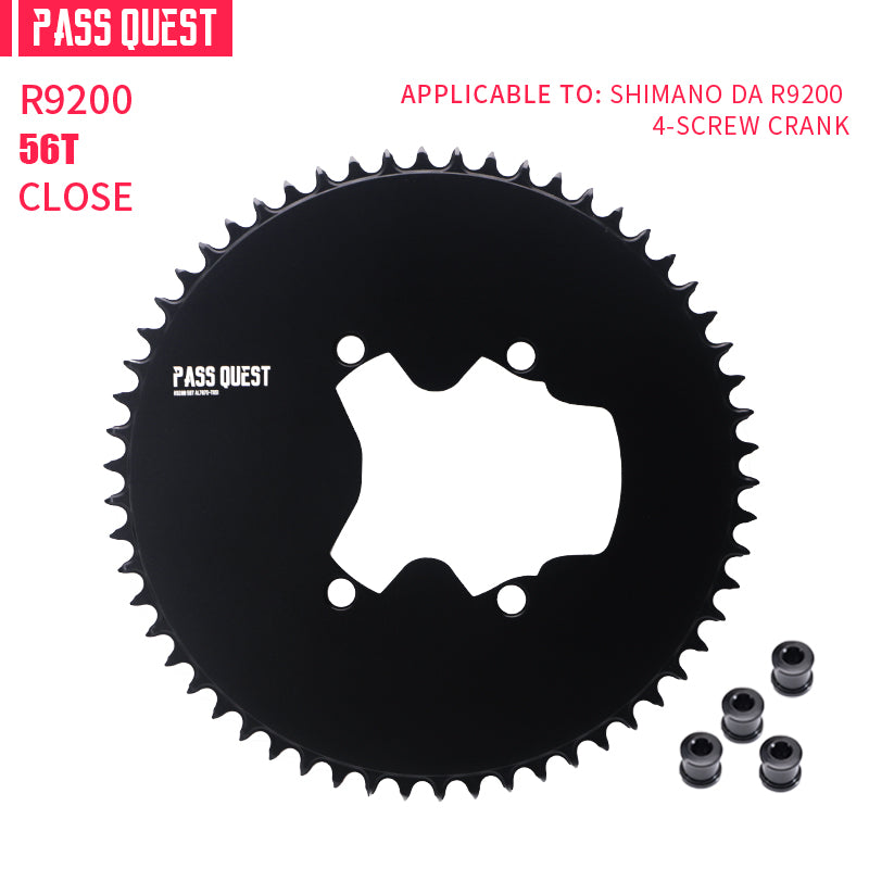 SHIMANO 110BCD R9200 R8100  (4-bolt AERO) Completely closed Round Narrow Wide Chainring