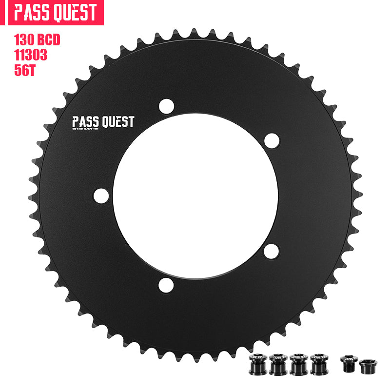 130 BCD (5-bolt AERO) Round Track Chainring Fixed Gear