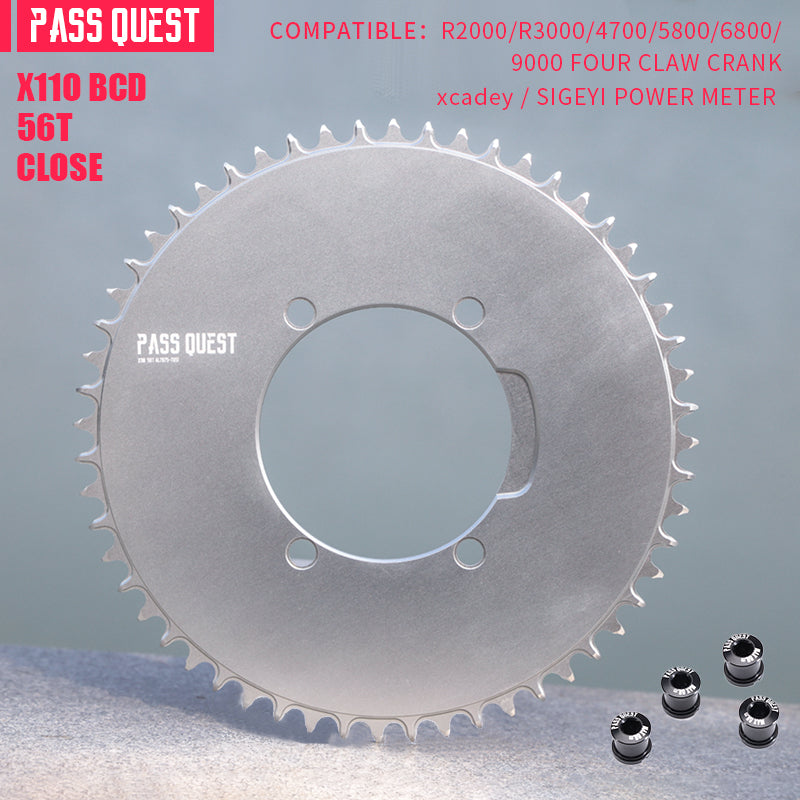SHIMANO X110BCD (4-bolt AERO)  Round Narrow Wide Chainring
