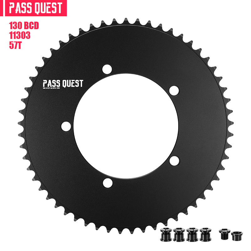 130 BCD (5-bolt AERO) Round Track Chainring Fixed Gear
