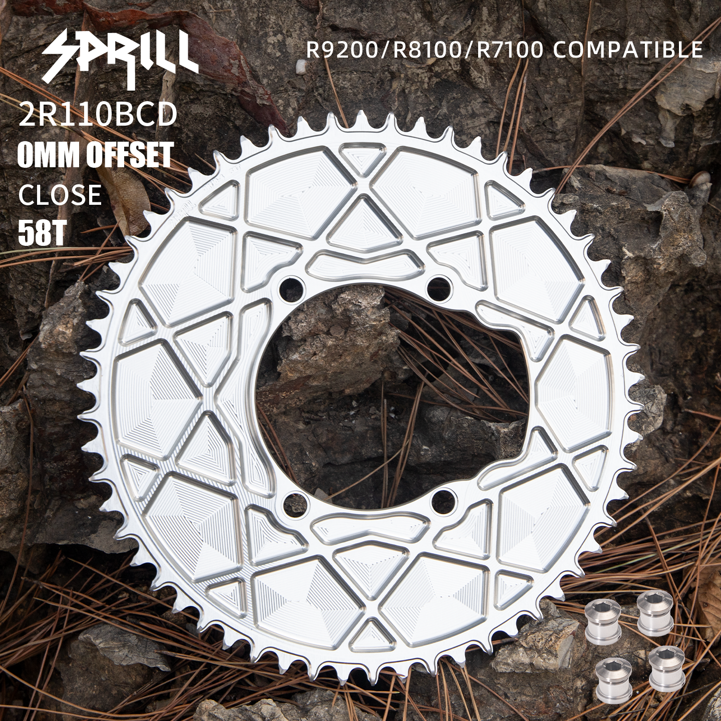 SHIMANO R9200 R8100 R7100 110BCD High strength AERO Narrow Wide Chainring 54-66T