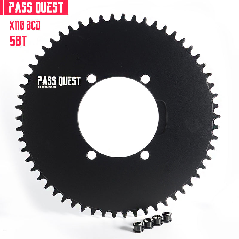 SHIMANO X110BCD (4-bolt AERO)  Round Narrow Wide Chainring