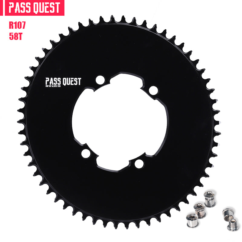 SRAM RIVAL 107BCD (4-bolt) Oval AERO Narrow Wide Chainring