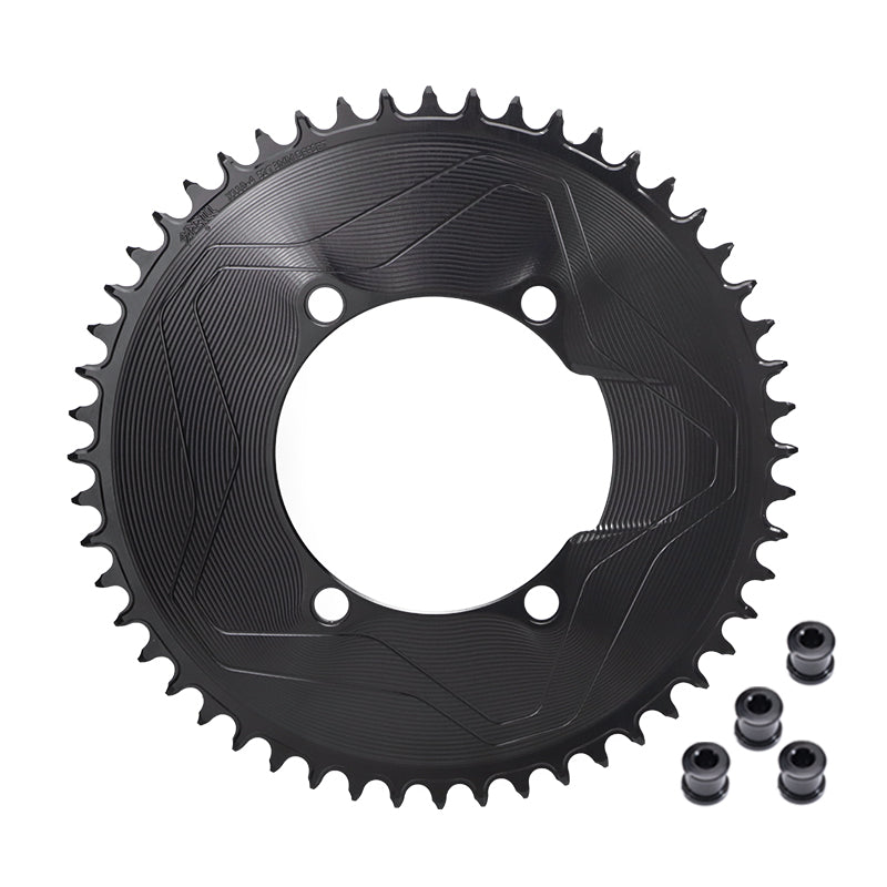 PASS QUEST SPRILL X110BCD 3mm offset (4-bolt AERO) Round Narrow Wide Chainring