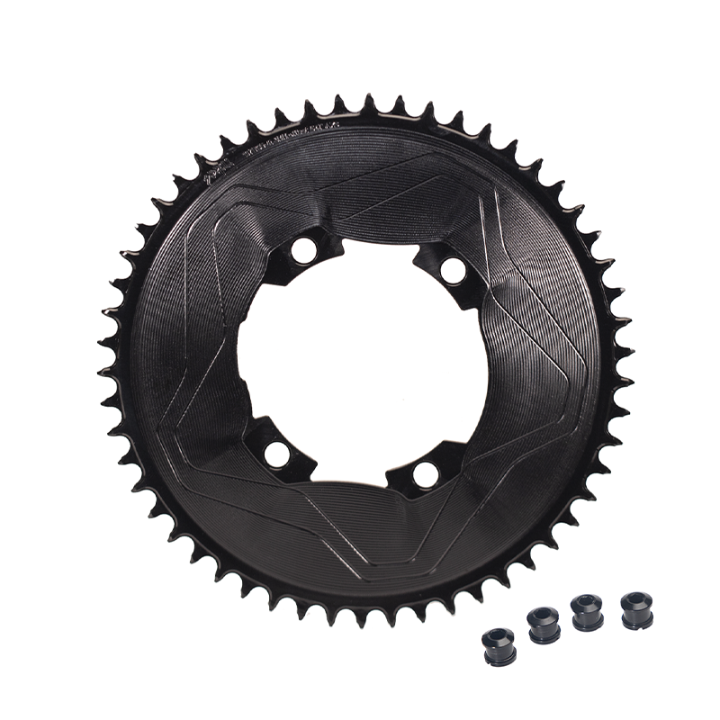PASS QUEST SPRILL F107BCD 3mm offset AXS (4-bolt AERO) Round Narrow Wide Chainring