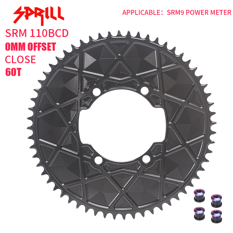 SRAM SRM 110BCD High strength AERO Narrow Wide Chainring 54-66T