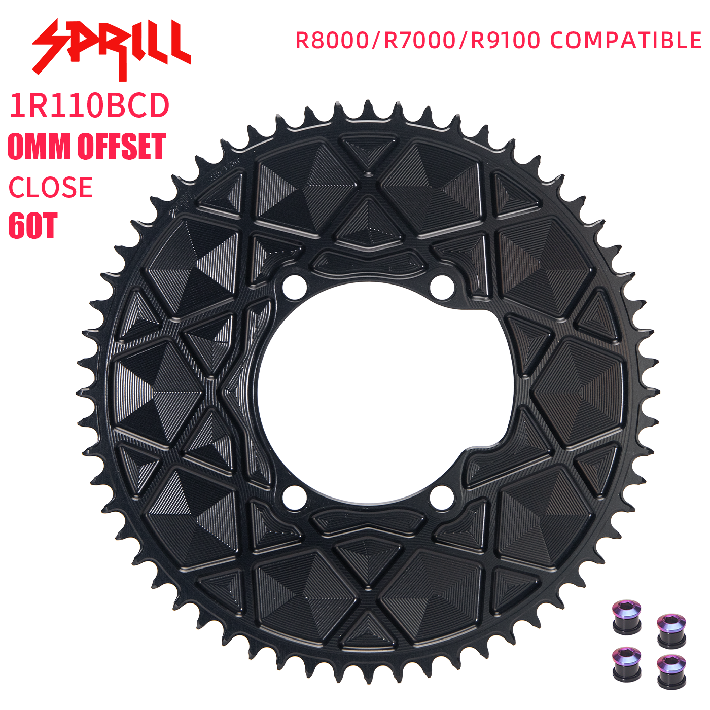 SHIMANO 110BCD R8000 R7000 R9100 High strength AERO Narrow Wide Chainring