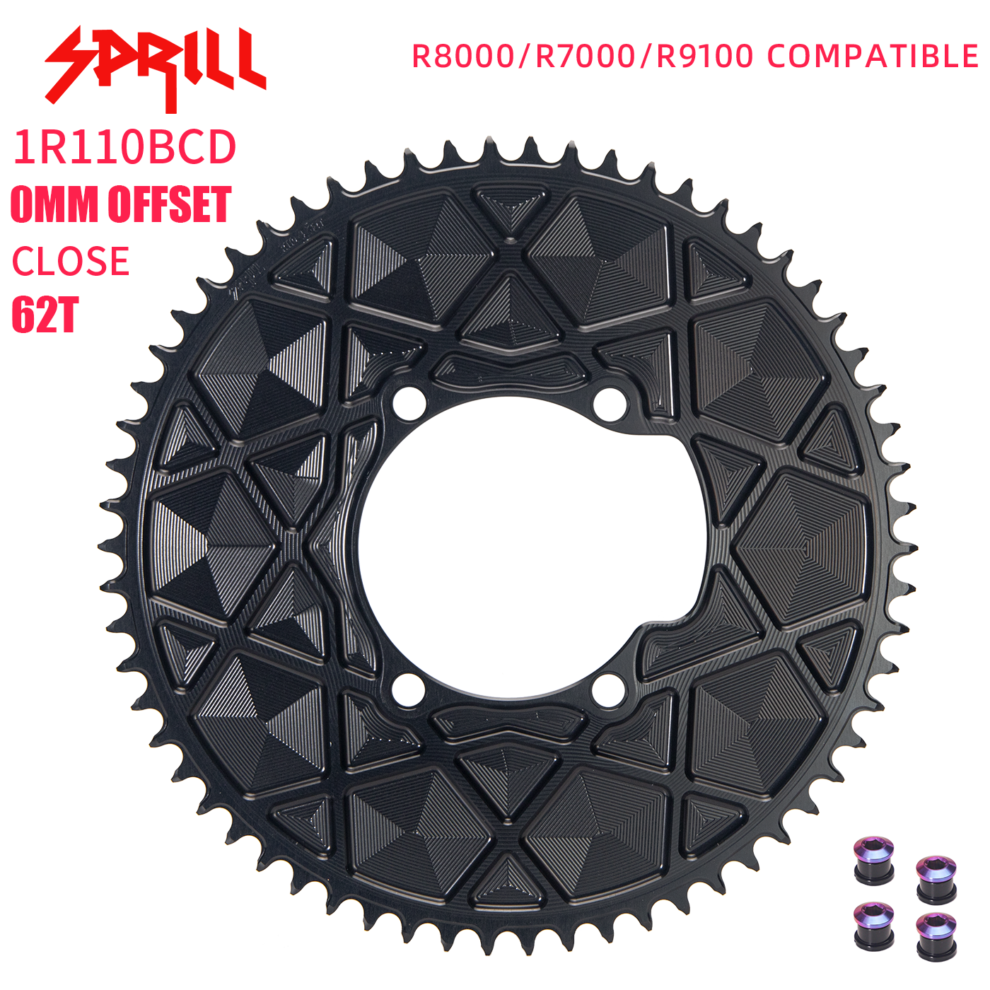 SHIMANO 110BCD R8000 R7000 R9100 High strength AERO Narrow Wide Chainring