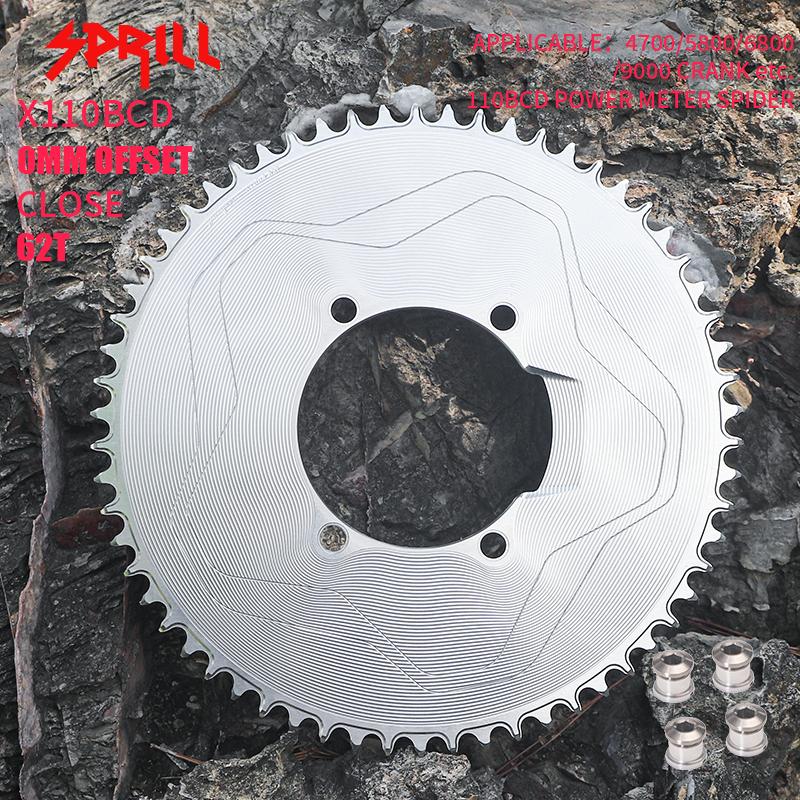 PASS QUEST X110BCD High strength AERO STAR Narrow Wide Chainring 56-66T