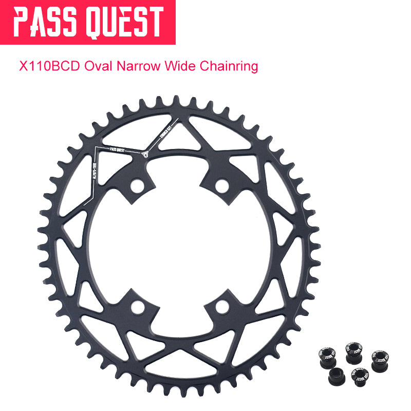 SHIMANO X110 BCD (4-bolt) Oval narrow wide chainring