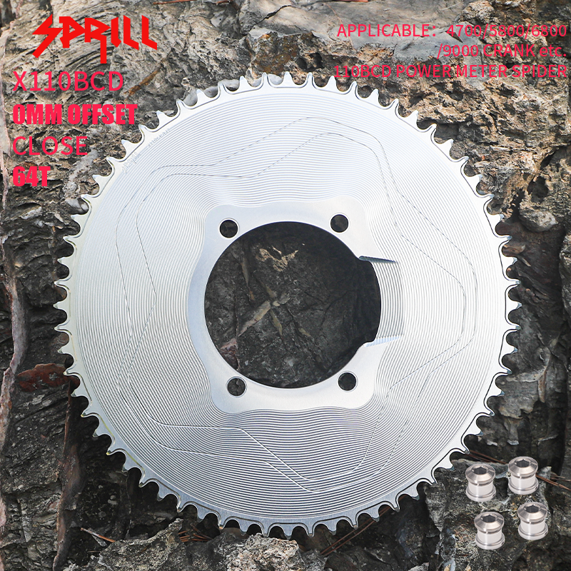 PASS QUEST X110BCD High strength AERO STAR Narrow Wide Chainring 56-66T