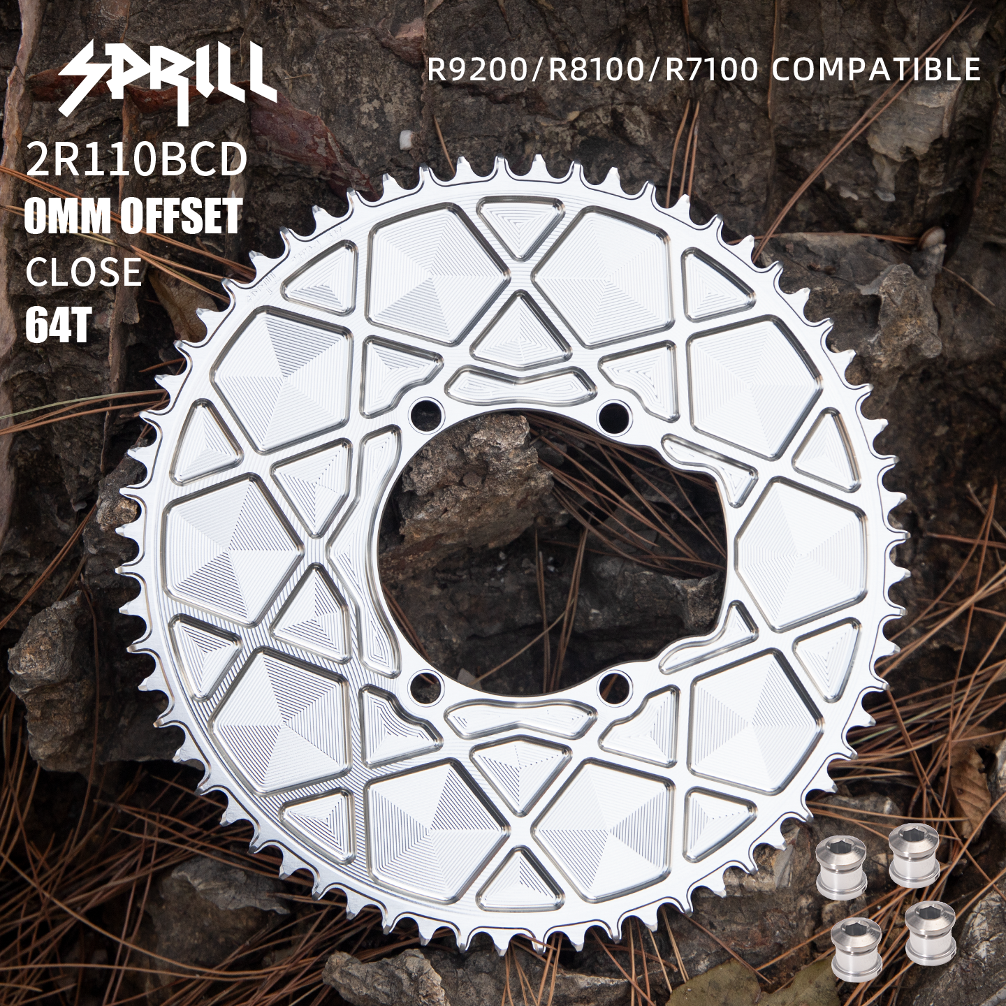 SHIMANO R9200 R8100 R7100 110BCD High strength AERO Narrow Wide Chainring 54-66T